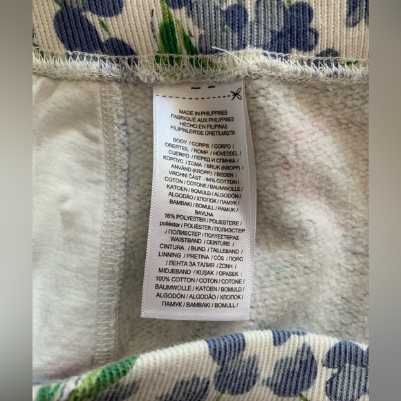 NWT Ralph Lauren Cotton Blend Shorts: Floral, Blue/Yellow/Pink Tulips Pockets L - Picture 10 of 11